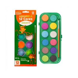 Aqualera Escolar 12 Cores Ref 4193 Leo